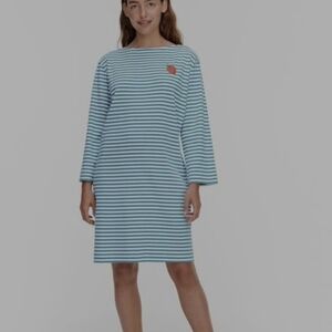Marimekko XS Strawberry Nautica Striped Cotton Dress